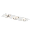 Lampy podtynkowe kwadratowe - Argon OLIMP PLUS oprawa stropowa 3 pł. 3x12W (max) biały struktura 6115 BZ - product 1