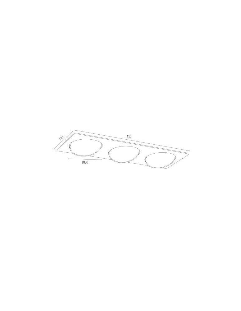 Lampy podtynkowe kwadratowe - Argon OLIMP PLUS oprawa stropowa 3 pł. 3x12W (max) biały struktura 6115 BZ - product kolory-swiatla.pl 3