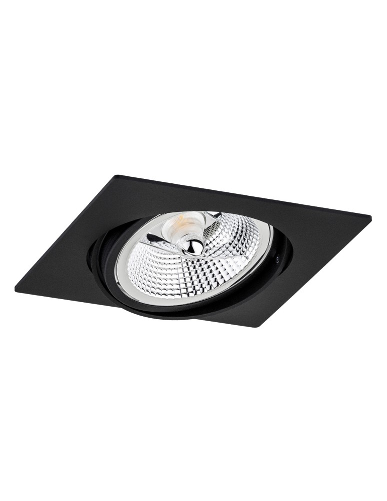 Lampy podtynkowe kwadratowe - Argon OLIMP PLUS oprawa stropowa 1 pł. 1x12W (max) czarny struktura 4746 BZ - product kolory-swiatla.pl 2