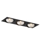 Lampy podtynkowe kwadratowe - Argon OLIMP PLUS oprawa stropowa 3 pł. 3x12W (max) czarny struktura 6116 BZ - product 1