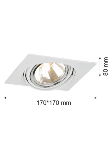 Argon OLIMP oprawa stropowa 1 pł 1x6W LED (max) biały struktura 3654 - produkt 2