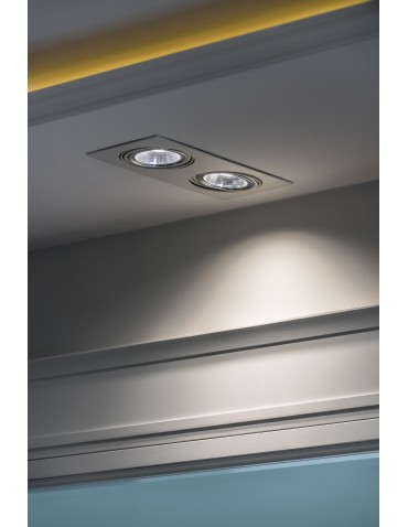Argon OLIMP oprawa stropowa 2 pł. 2x6W LED (max) biały struktura 785 - produkt 2