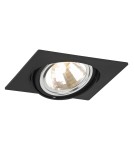 Lampy podtynkowe kwadratowe - Argon OLIMP oprawa stropowa 1 pł 1x6W LED (max) czarny struktura 3656 - product 1