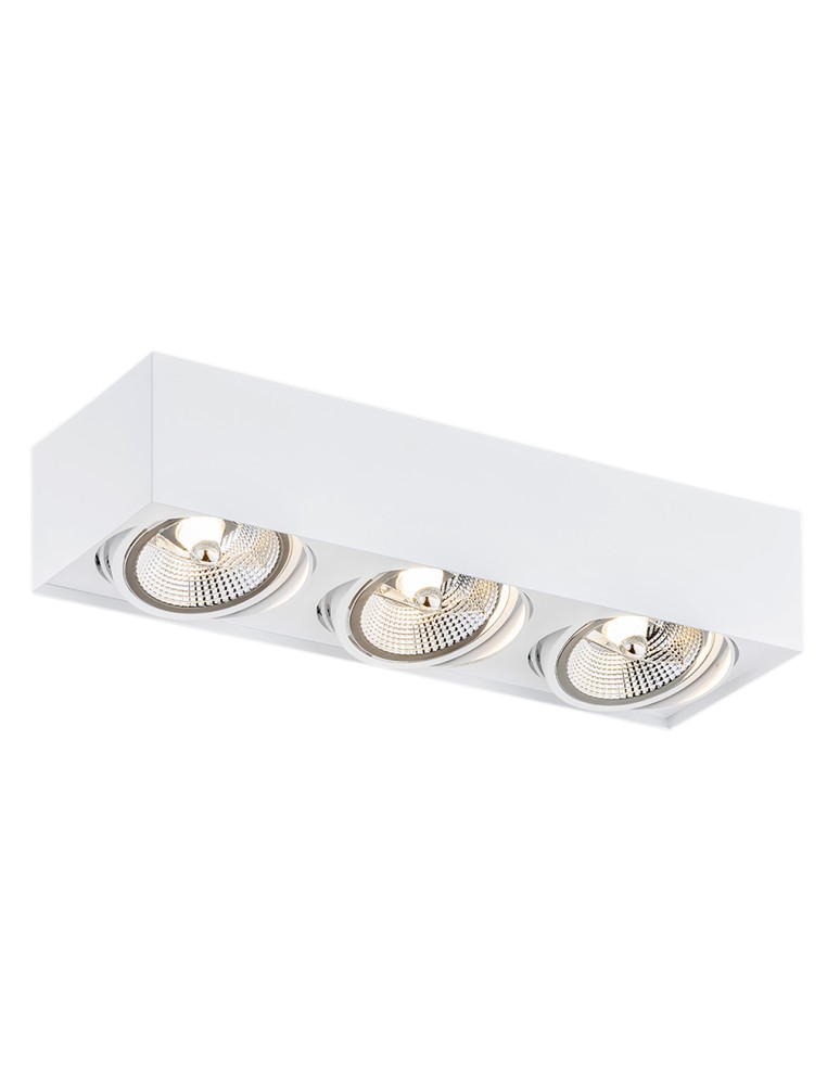 Argon RODOS PLUS plafon 3 pł. 3x12W (max) biały struktura 6117 BZ