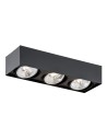 Argon RODOS PLUS plafon 3 pł. 3x12W (max) czarny struktura 6118 BZ