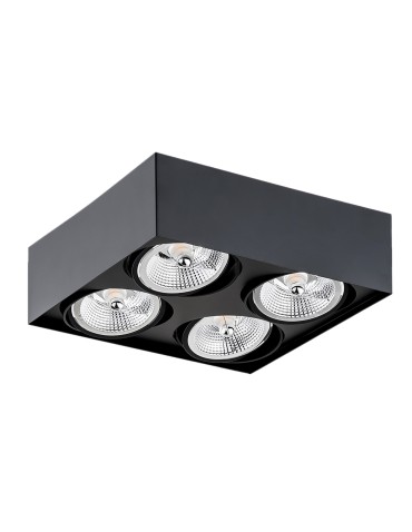 Argon RODOS PLUS plafon 4 pł. 4x12W (max) czarny struktura 1745 BZ - produkt 2