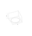 Argon RODOS plafon 1 pł. 1x6W LED (max) biały struktura 263 Argon RODOS plafon 1 pł. 1x6W LED (max) biały struktura 263