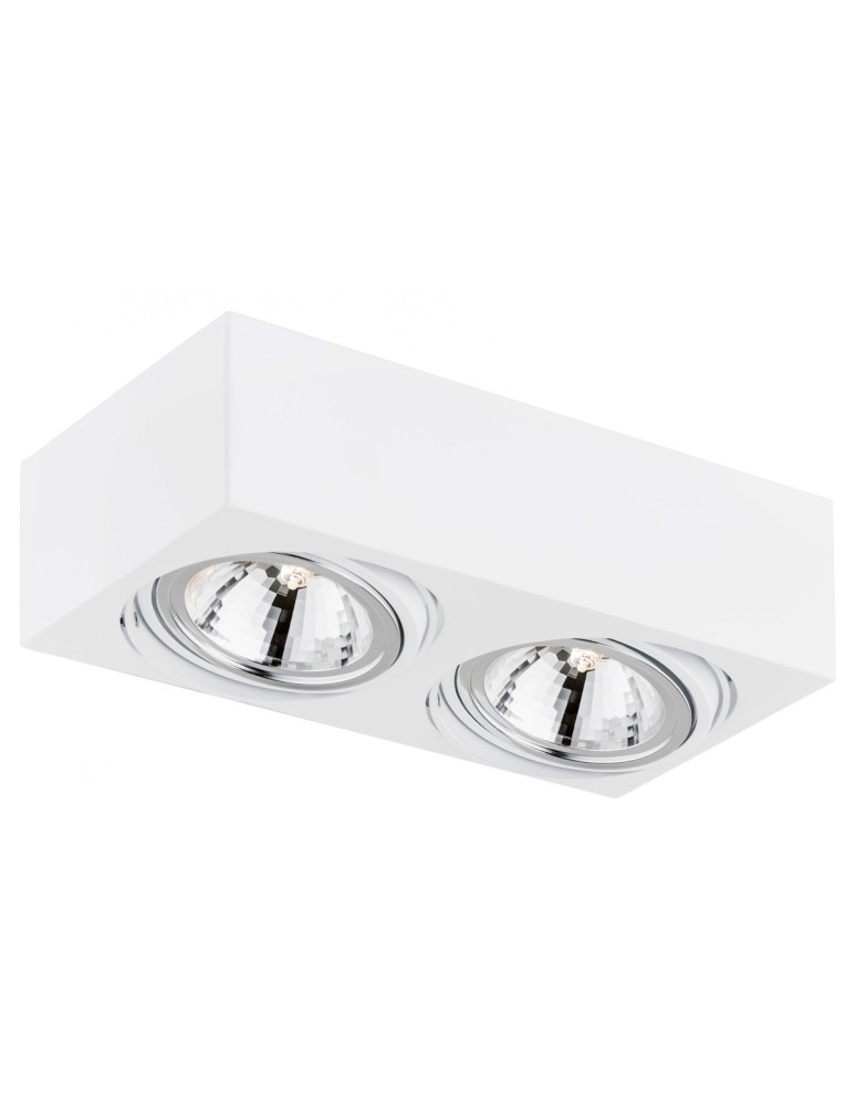 Argon RODOS plafon 2 pł. 2x6W LED (max) biały struktura 581