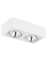 Argon RODOS plafon 2 pł. 2x6W LED (max) biały struktura 581