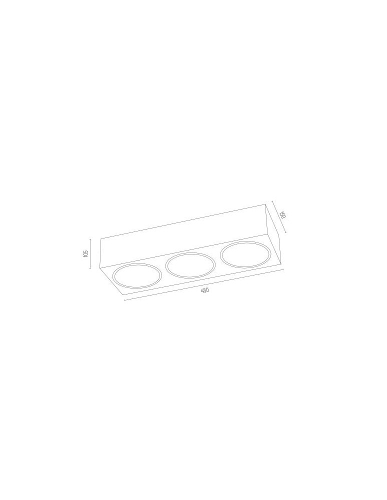 Argon RODOS plafon 3 pł. 3x6W LED (max) czarny struktura 1119 Argon RODOS plafon 3 pł. 3x6W LED (max) czarny struktura 1119