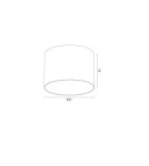 Oprawy sufitowe okrągłe - Argon CLEVLAND plafon 1 pł. 1x12W (max) biały struktura 4692 BZ - product 3