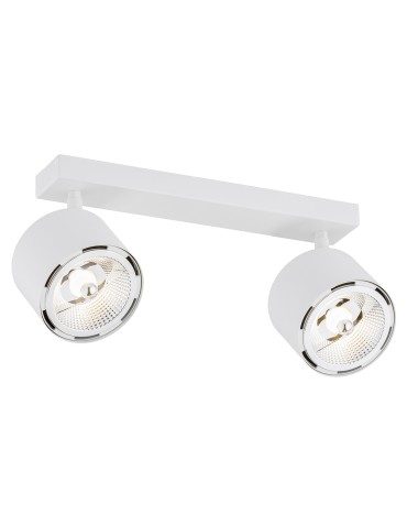 Argon CLEVLAND plafon 2 pł. 2x12W (max) biały struktura 1031 BZ