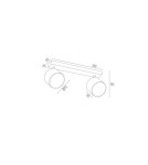 Argon CLEVLAND plafon 2 pł. 2x12W (max) biały struktura 1031 BZ Argon CLEVLAND plafon 2 pł. 2x12W (max) biały struktura 1031 BZ
