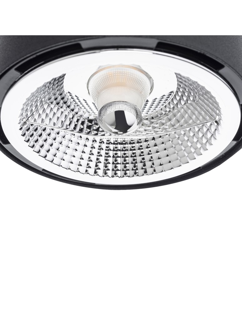 Argon CLEVLAND plafon 1 pł. 1x12W (max) czarny struktura 4691 BZ