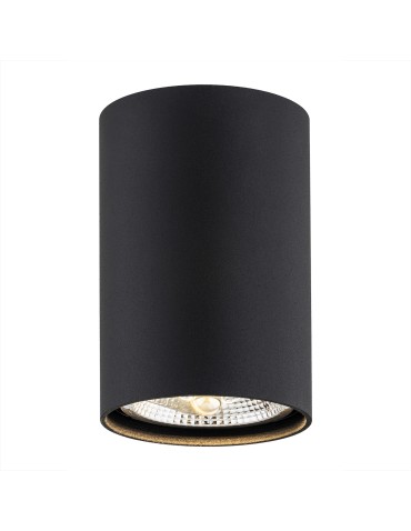 Argon TUBO plafon 1 pł. 1x12W (max) czarny struktura 4909 BZ