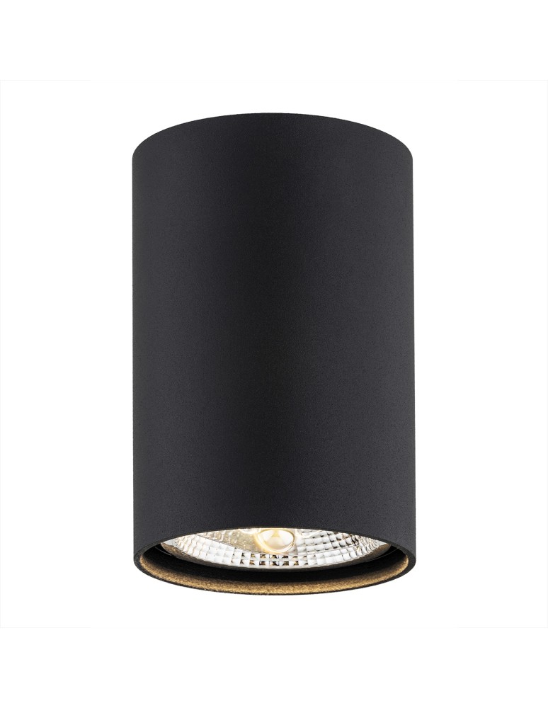 Argon TUBO plafon 1 pł. 1x12W (max) czarny struktura 4909 BZ