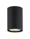 Argon TUBO plafon 1 pł. 1x12W (max) czarny struktura 4909 BZ