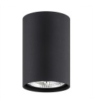 Oprawy sufitowe okrągłe - Argon TUBO plafon 1 pł. 1x12W (max) czarny struktura 4909 BZ - product 2