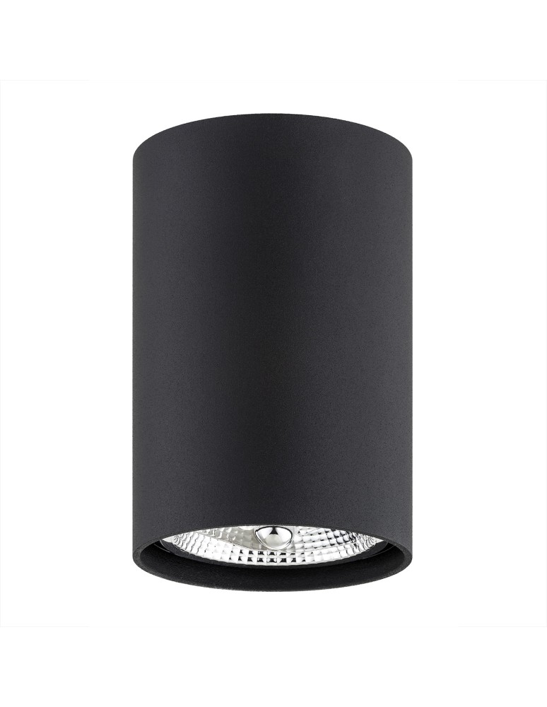 Oprawy sufitowe okrągłe - Argon TUBO plafon 1 pł. 1x12W (max) czarny struktura 4909 BZ - product kolory-swiatla.pl 2