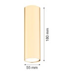 Argon TYBER PLUS plafon 1 pł. 1x5W (max) mosiądz 4761 Argon TYBER PLUS plafon 1 pł. 1x5W (max) mosiądz 4761