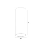 Argon TYBER PLUS plafon 1 pł. 1x5W (max) mosiądz 4761 Argon TYBER PLUS plafon 1 pł. 1x5W (max) mosiądz 4761