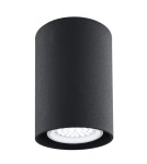 Oprawy sufitowe okrągłe - Argon TYBER plafon 1 pł. okrągły 1x5W (max) czarny struktura 3118 - product 1
