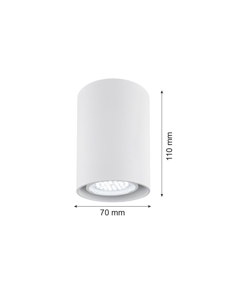 Argon TYBER plafon 1 pł. okrągły 1x5W (max) biały struktura 3119 Argon TYBER plafon 1 pł. okrągły 1x5W (max) biały struktura 3119