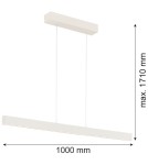 Argon BALANS lampa wisząca 1 pł. 1x35W kremowy biały 8302 Argon BALANS lampa wisząca 1 pł. 1x35W kremowy biały 8302