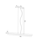 Argon VERMONT lampa wisząca 1x18W biały struktura 3950 Argon VERMONT lampa wisząca 1x18W biały struktura 3950