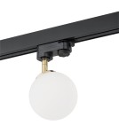 Lampy do szynoprzewodów 3 fazowych - Argon BANG reflektor 1 pł. 1x6W (max) opal mat mosiądz 4307 - product 1