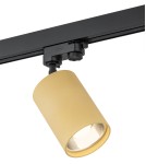 Lampy do szynoprzewodów 3 fazowych - Argon BERGEN reflektor 1 pł. 1x15W (max) złoty struktura czarny 4304 - product 1