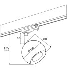 Argon MURI reflektor 1 pł. 1x5W (max) czarny struktura czarny 4379 Argon MURI reflektor 1 pł. 1x5W (max) czarny struktura czarny 4379