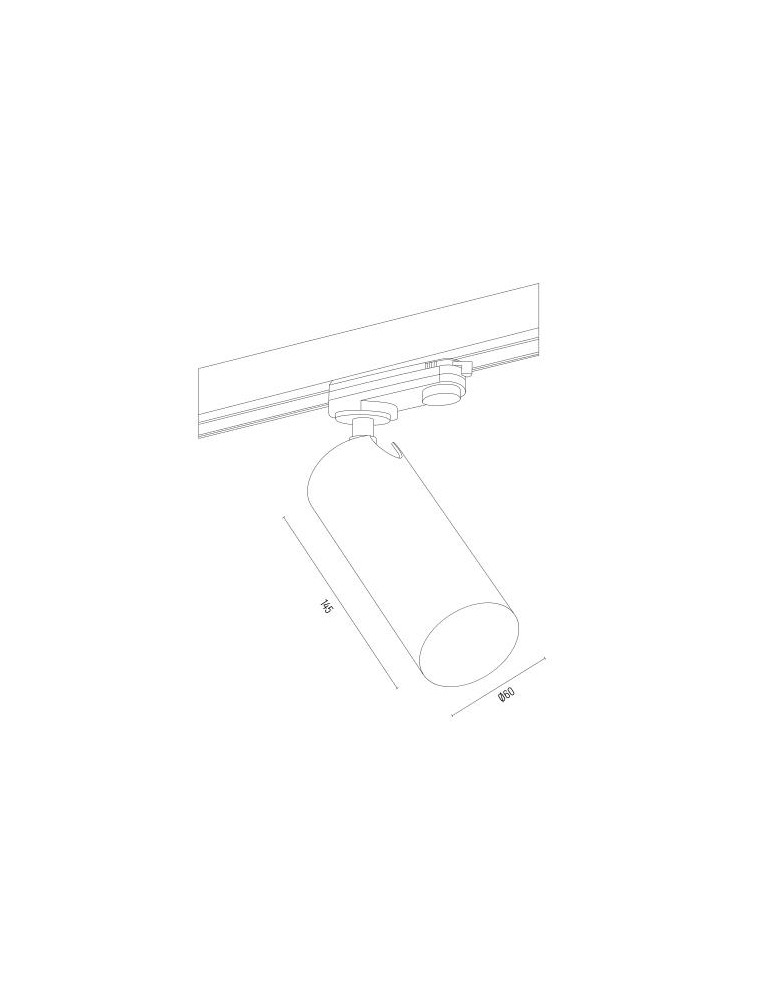 Argon TORELLO reflektorek 1 pł., do szynoprzewodów T-RACK 1x5W (max) zielony 8339