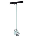 Lampy do szynoprzewodów 3 fazowych - Argon NET PLUS lampa wisząca 1 pł. 1x15W (max) błękit mat czarny 4748 - product 2