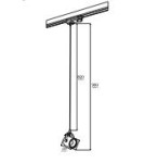 Lampy do szynoprzewodów 3 fazowych - Argon NET PLUS lampa wisząca 1 pł. 1x15W (max) błękit mat czarny 4748 - product 5