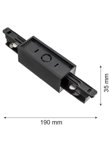 Argon ARGON T-RACK SYSTEM ŁĄCZNIK PROSTY łącznik prosty czarny 4364 - produkt 2