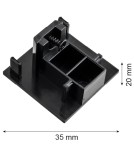 Akcesoria do szynoprzewodów 3 fazowych - Argon ARGON T-RACK SYSTEM KOŃCÓWKA - ZAŚLEPKA końcówka / zaślepka czarny 4369 - product 2