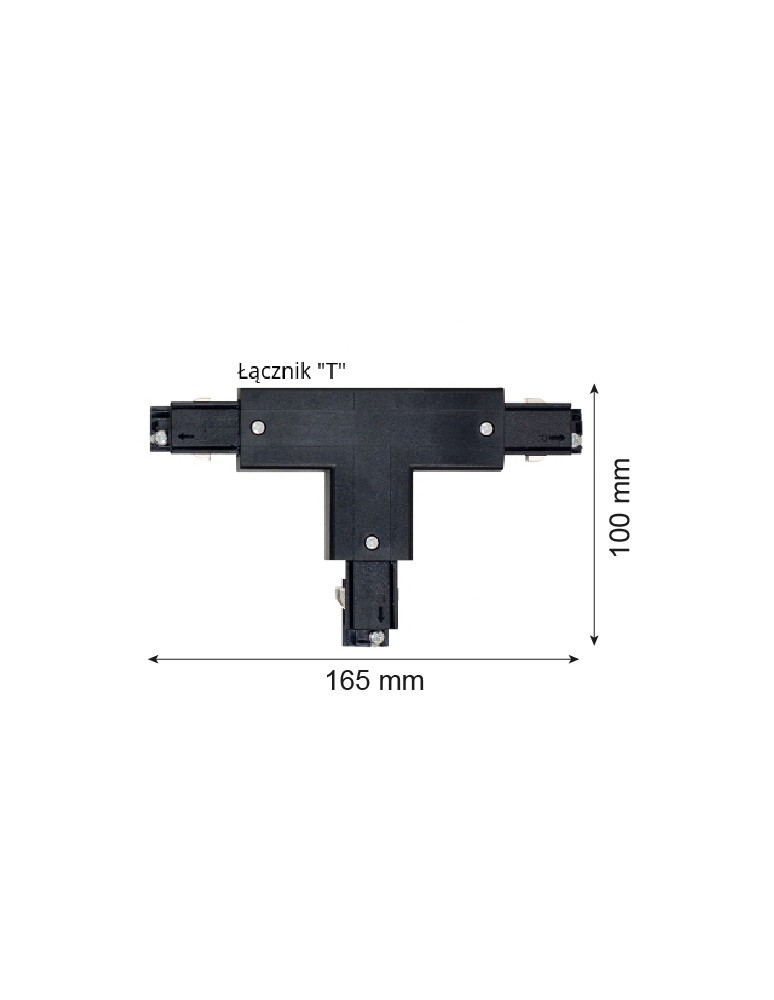 Argon T-RACK łącznik typu "T" czarny 8040 Argon T-RACK łącznik typu "T" czarny 8040