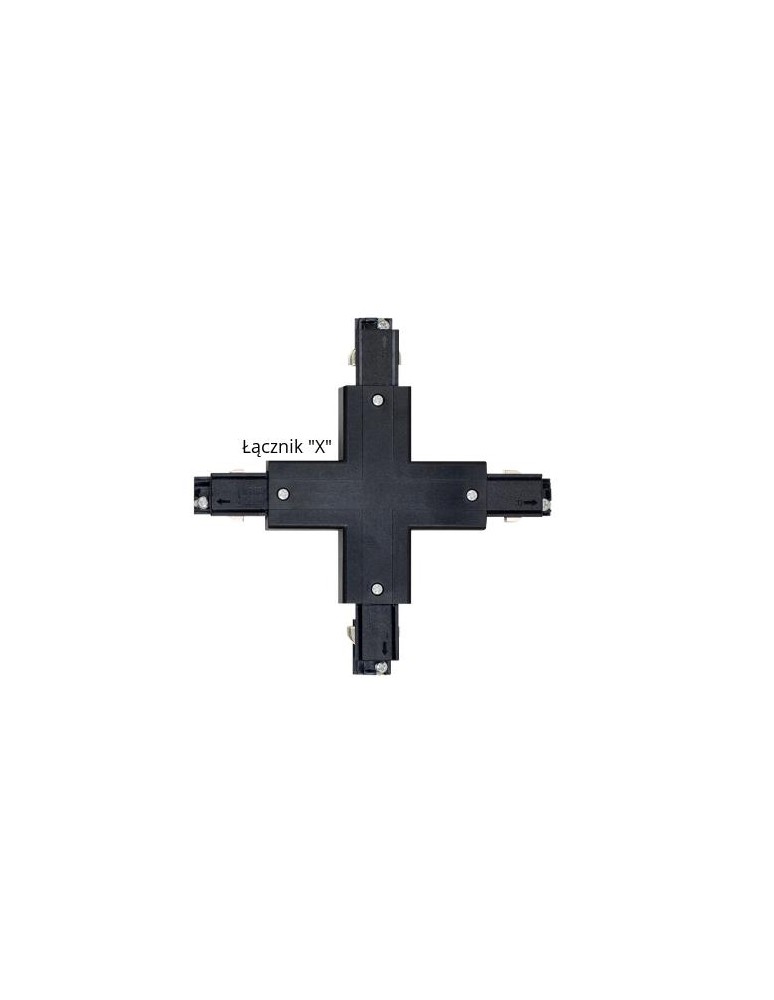 Argon T-RACK łącznik typu "X" czarny 8041