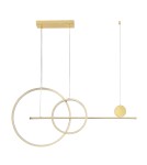 Step Into Design Lampa wisząca NEW AGE LED złoty 120 cm MP0082-L120 gold  Step Into Design Lampa wisząca NEW AGE LED złoty 120 cm MP0082-L120 gold