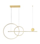 Step Into Design Lampa wisząca NEW AGE LED złoty 120 cm MP0082-L120 gold  Step Into Design Lampa wisząca NEW AGE LED złoty 120 cm MP0082-L120 gold