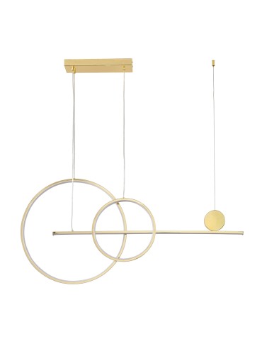 Step Into Design Lampa wisząca NEW AGE LED złoty 120 cm MP0082-L120 gold - produkt 2