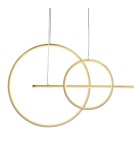 Step Into Design Lampa wisząca NEW AGE LED złoty 120 cm MP0082-L120 gold  Step Into Design Lampa wisząca NEW AGE LED złoty 120 cm MP0082-L120 gold