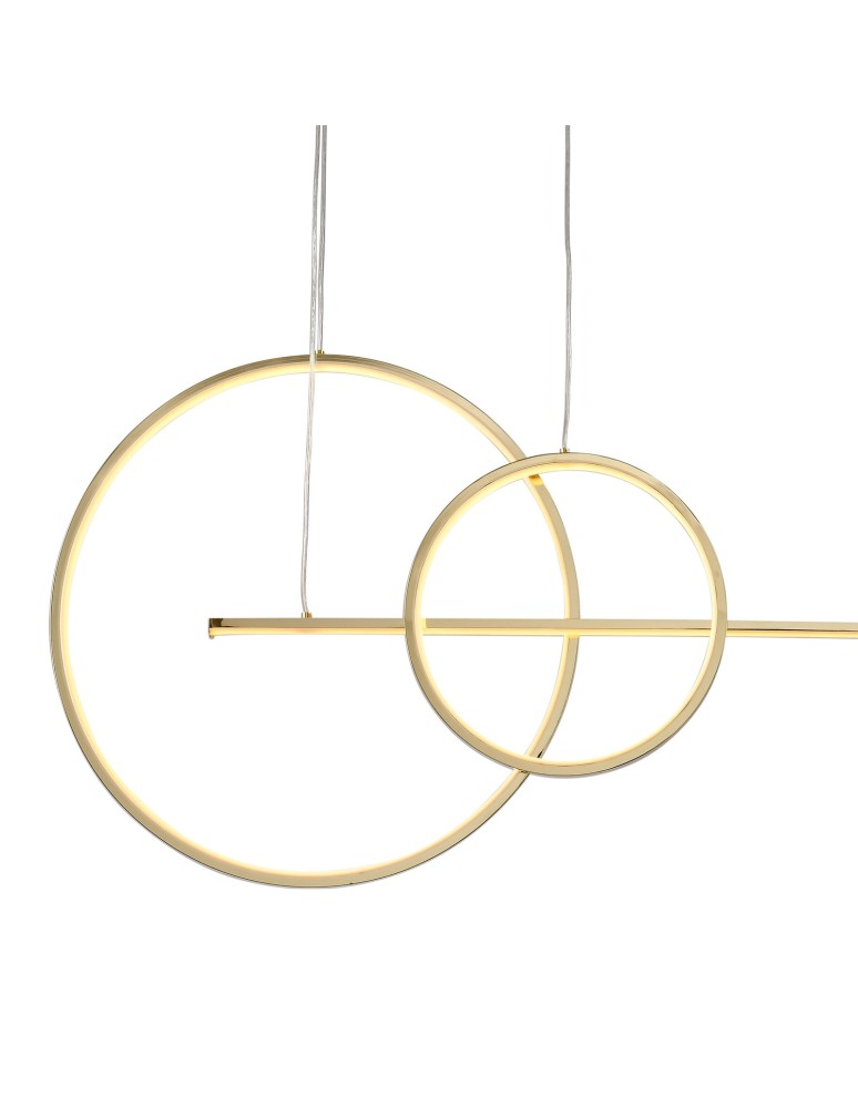 Step Into Design Lampa wisząca NEW AGE LED złoty 120 cm MP0082-L120 gold  Step Into Design Lampa wisząca NEW AGE LED złoty 120 cm MP0082-L120 gold