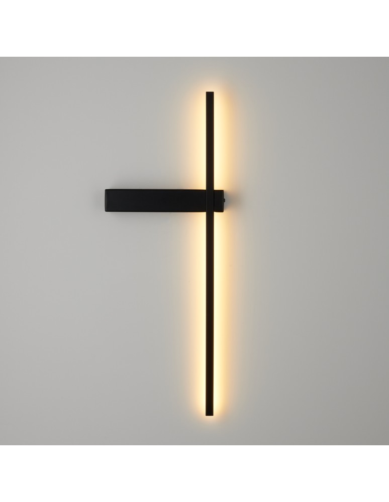 Step Into Design Lampa ścienna SOUL LED czarna 60 cm SP-MD1022S-BLACK  Step Into Design Lampa ścienna SOUL LED czarna 60 cm SP-MD1022S-BLACK