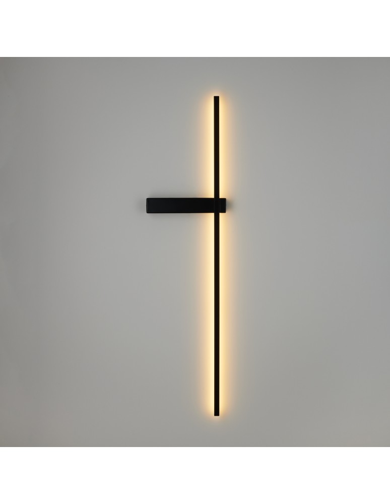 Step Into Design Lampa ścienna SOUL LED czarna 90 cm SP-MD1022M-BLACK Step Into Design Lampa ścienna SOUL LED czarna 90 cm SP-MD1022M-BLACK