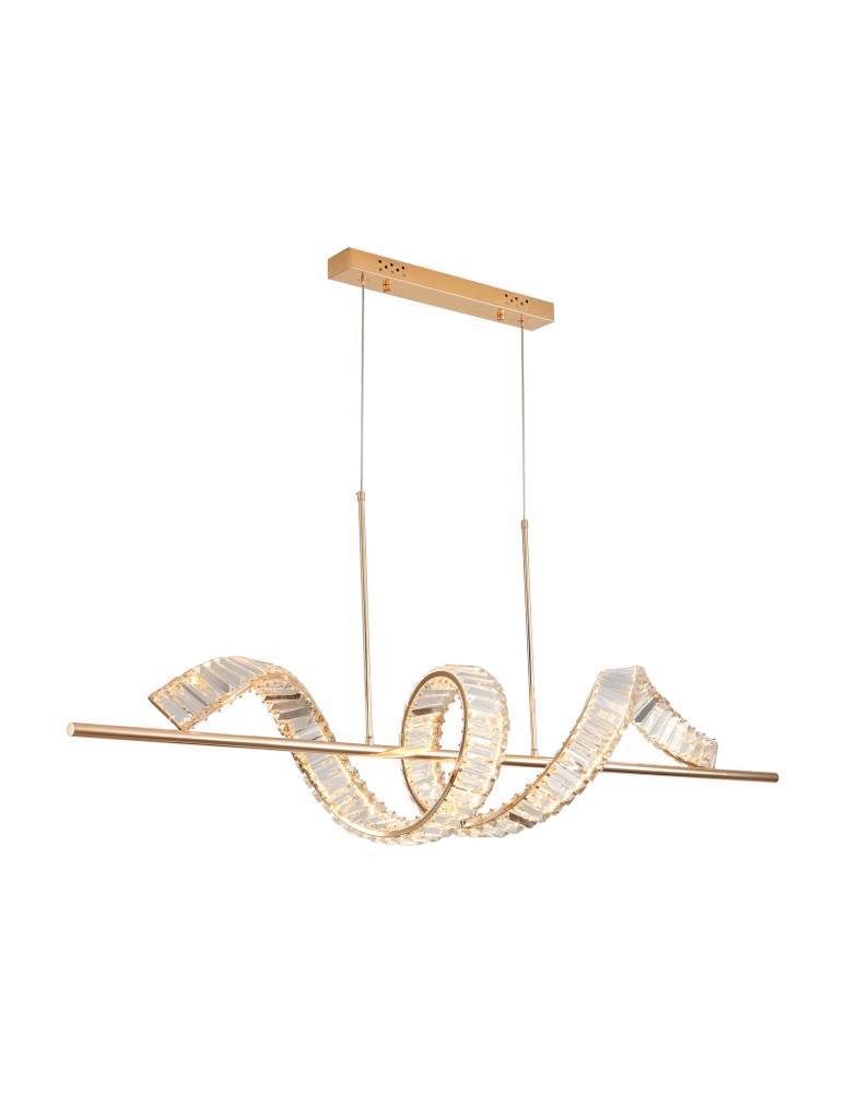 Step Into Design Lampa wisząca RITZ LED złota 150 cm ST-MD2405161 Step Into Design Lampa wisząca RITZ LED złota 150 cm ST-MD2405161