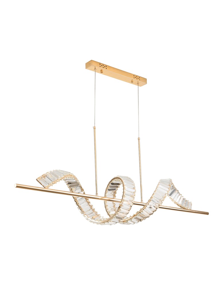 Step Into Design Lampa wisząca RITZ LED złota 150 cm ST-MD2405161 Step Into Design Lampa wisząca RITZ LED złota 150 cm ST-MD2405161