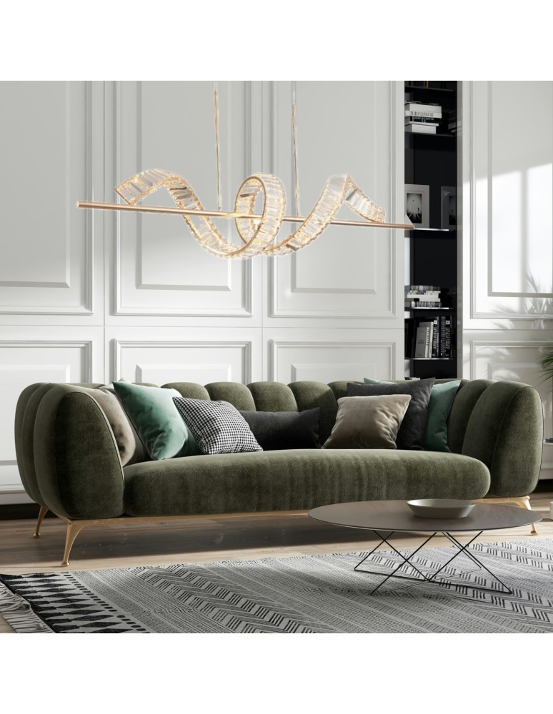 Step Into Design Lampa wisząca RITZ LED złota 150 cm ST-MD2405161 Step Into Design Lampa wisząca RITZ LED złota 150 cm ST-MD2405161