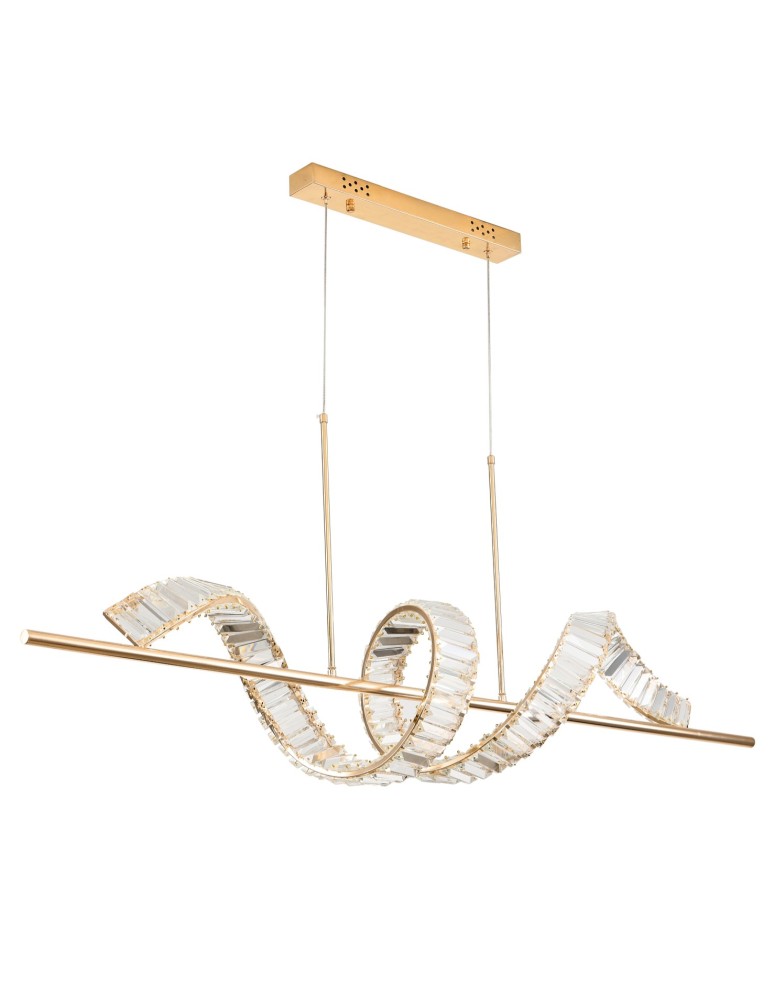 Step Into Design Lampa wisząca RITZ LED złota 150 cm ST-MD2405161 Step Into Design Lampa wisząca RITZ LED złota 150 cm ST-MD2405161
